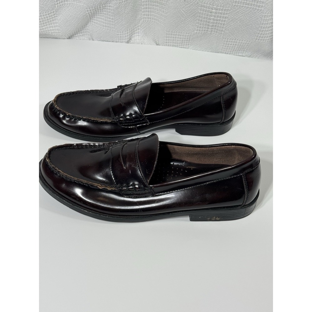 GH BASS Walton Penny Loafers Mens 12D Burgundy‎ Leather Shoes